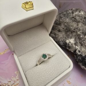 Anillo Promo  plata con Esmeralda