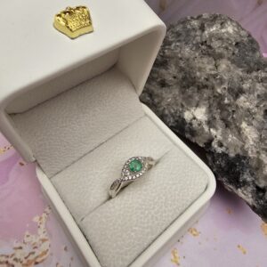 Anillo Promo plata con Esmeralda