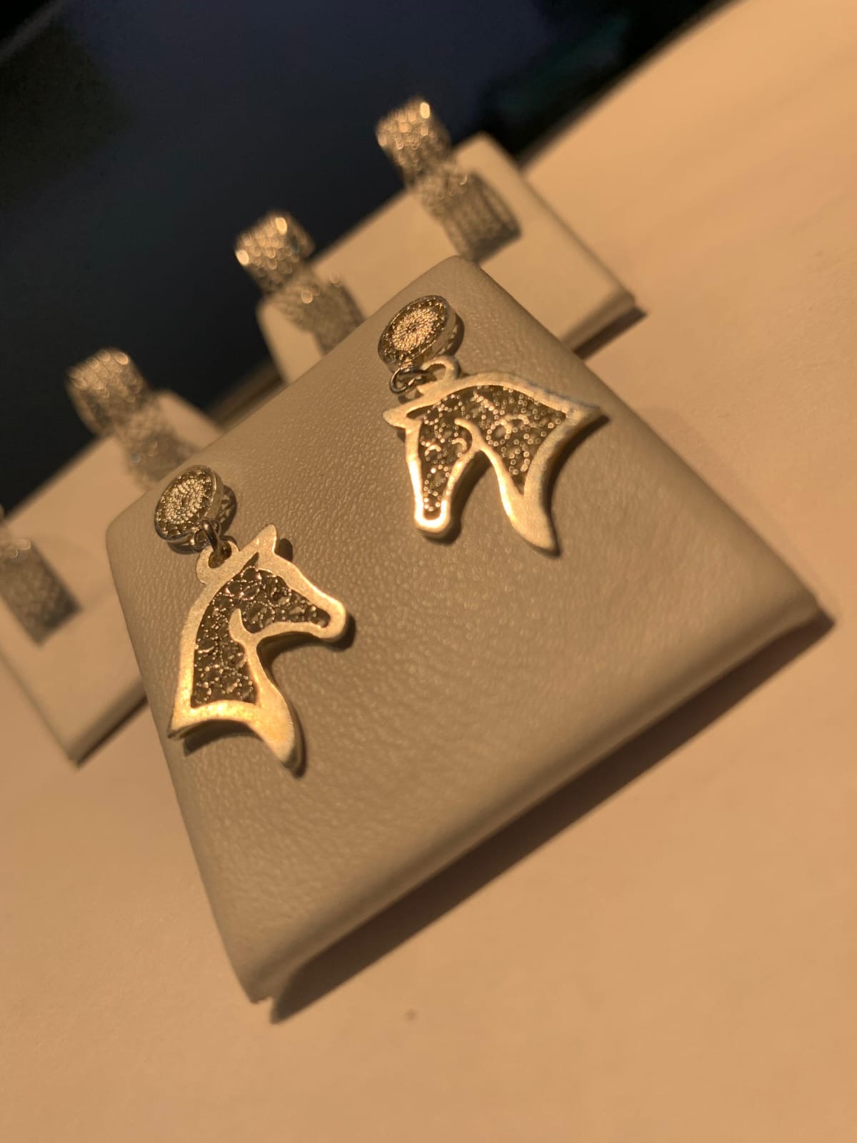 Aretes Caballo Filigrana en Plata